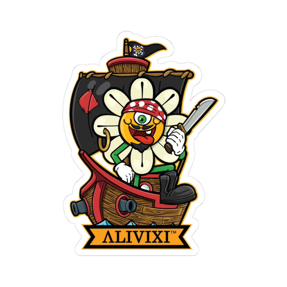 ALIVIXI Oopsie the Daisy - Pirate - Sticker
