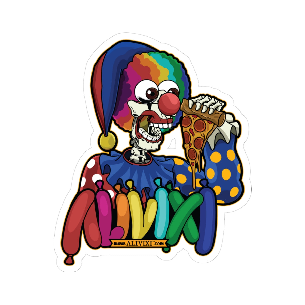 ALIVIXI Toy Bones Posse - Clown - Sticker